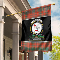 MacDougall Ancient Tartan Crest Garden Flag - Welcome Style