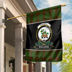 Maxwell Hunting Tartan Crest Garden Flag - Welcome Style