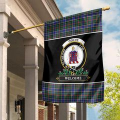 Ogilvie Hunting Modern Tartan Crest Garden Flag - Welcome Style