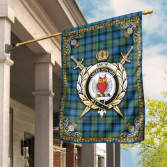 Smith Ancient Tartan Crest Garden Flag - Celtic Thistle Style