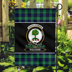 Abercrombie Tartan Crest Garden Flag - Welcome Style