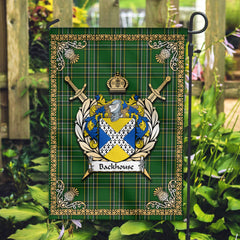 Backhouse Tartan Crest Garden Flag - Celtic Thistle Style