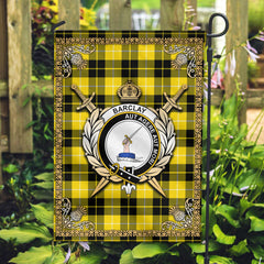 Barclay Dress Modern Tartan Crest Garden Flag - Celtic Thistle Style