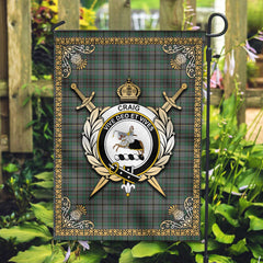 Craig Tartan Crest Garden Flag - Celtic Thistle Style
