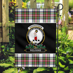 Dennistoun Tartan Crest Garden Flag - Welcome Style