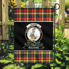 Dewar Tartan Crest Garden Flag - Welcome Style