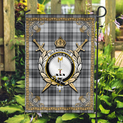 Glendinning Tartan Crest Garden Flag - Celtic Thistle Style