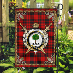 Hogg Tartan Crest Garden Flag - Celtic Thistle Style