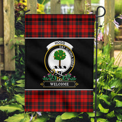 Hogg Tartan Crest Garden Flag - Welcome Style