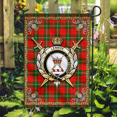 Lennox (Lennox Kincaid) Tartan Crest Garden Flag - Celtic Thistle Style