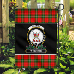 Lennox (Lennox Kincaid) Tartan Crest Garden Flag - Welcome Style
