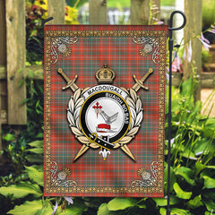 MacDougall Ancient Tartan Crest Garden Flag - Celtic Thistle Style