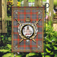 MacFarlane Ancient Tartan Crest Garden Flag - Celtic Thistle Style