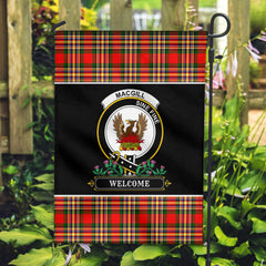 MacGill Modern Tartan Crest Garden Flag - Welcome Style