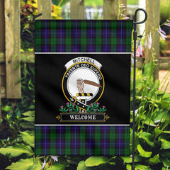 Mitchell Tartan Crest Garden Flag - Welcome Style