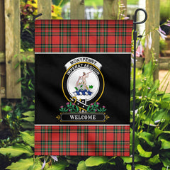 Monypenny Tartan Crest Garden Flag - Welcome Style