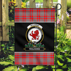 Moubray Tartan Crest Garden Flag - Welcome Style