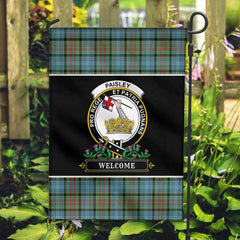 Paisley District Tartan Crest Garden Flag - Welcome Style