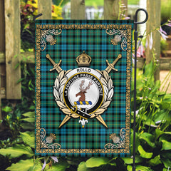 Rollo Ancient Tartan Crest Garden Flag - Celtic Thistle Style