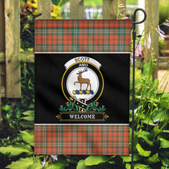 Scott Ancient Tartan Crest Garden Flag - Welcome Style