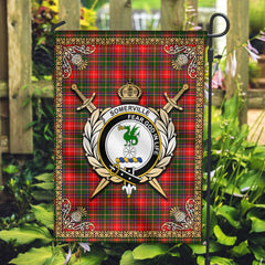 Somerville Tartan Crest Garden Flag - Celtic Thistle Style
