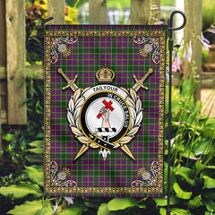 Tailyour (or Taylor) Tartan Crest Garden Flag - Celtic Thistle Style