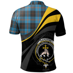Gardyne (Garden) Tartan Polo Shirt - Royal Coat Of Arms Style