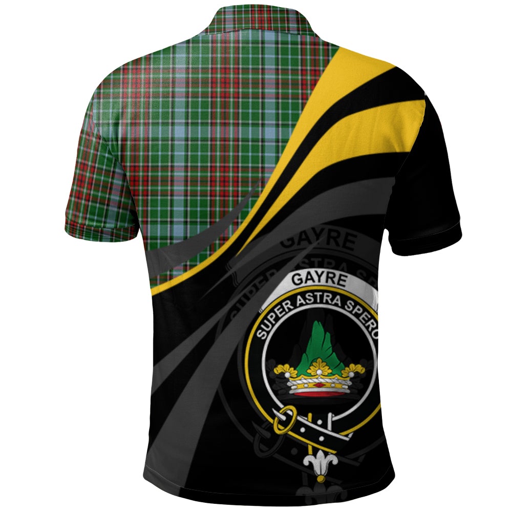 Gayre Tartan Polo Shirt - Royal Coat Of Arms Style