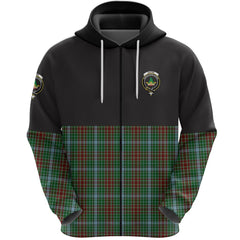 Gayre Clan Half Of Tartan Zipper Hoodie