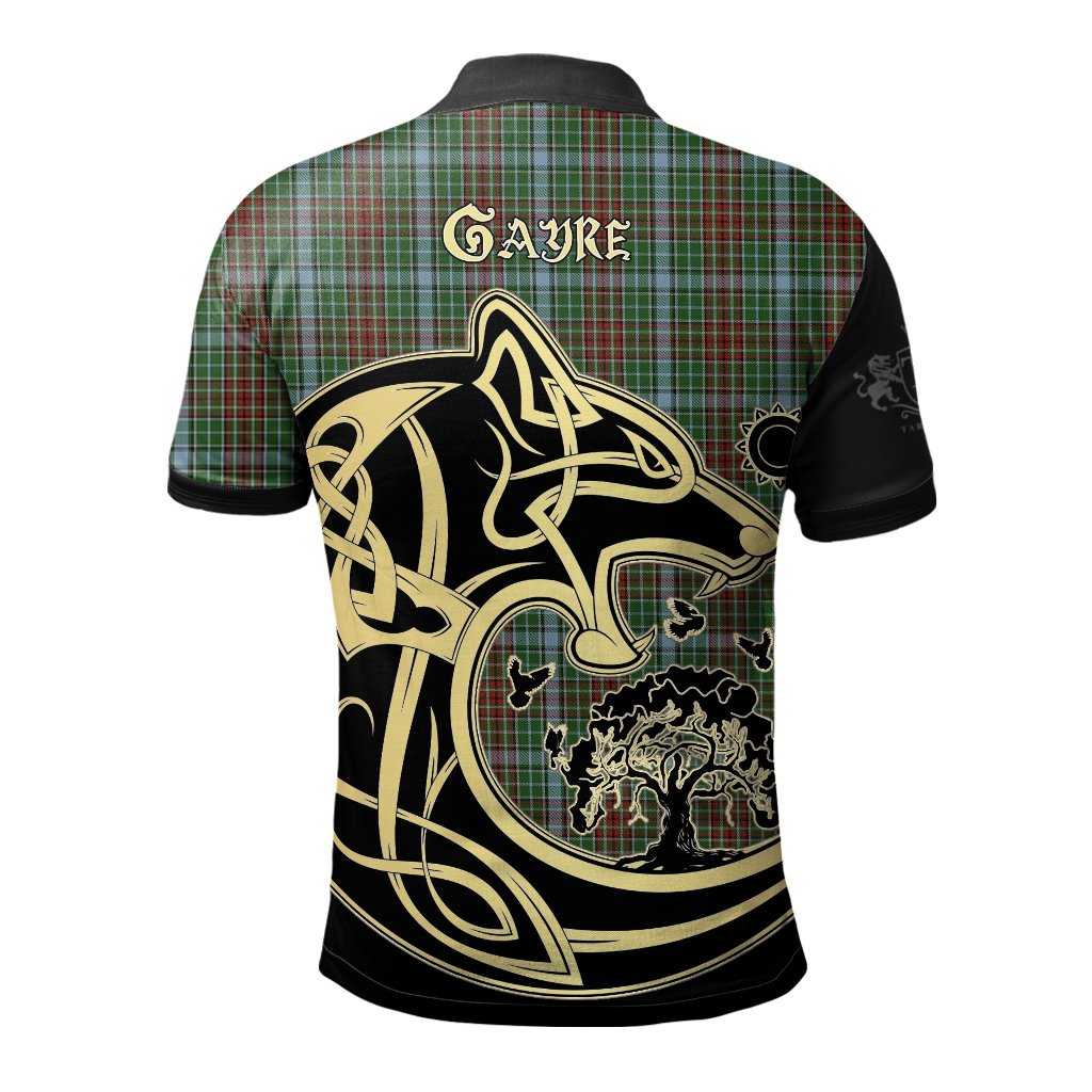 Gayre Tartan Polo Shirt Viking Wolf