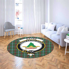 Gayre Tartan Crest Round Rug