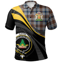 Gayre Arisaidh Tartan Polo Shirt - Royal Coat Of Arms Style