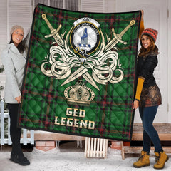 Ged Tartan Crest Legend Gold Royal Premium Quilt
