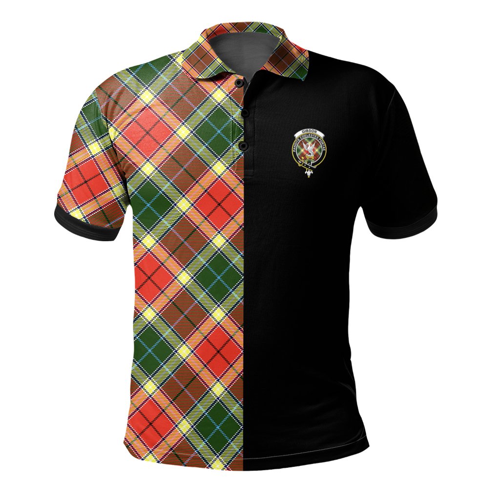 Gibson Tartan Polo Shirt Half of Me - Cross Style