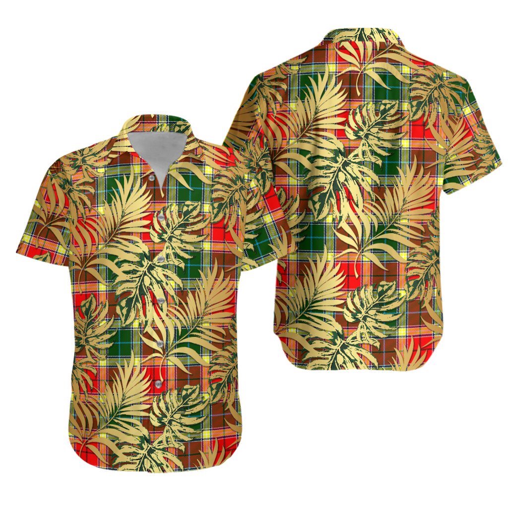 Gibson Tartan Vintage Leaves Hawaiian Shirt