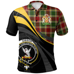 Gibsone (Gibson - Gibbs) 01 Tartan Polo Shirt - Royal Coat Of Arms Style