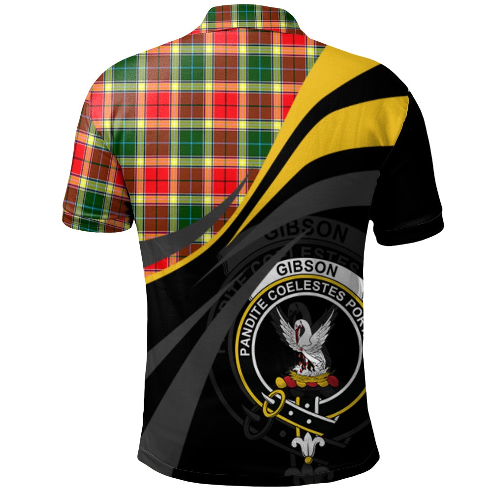 Gibsone (Gibson - Gibbs) 02 Tartan Polo Shirt - Royal Coat Of Arms Style