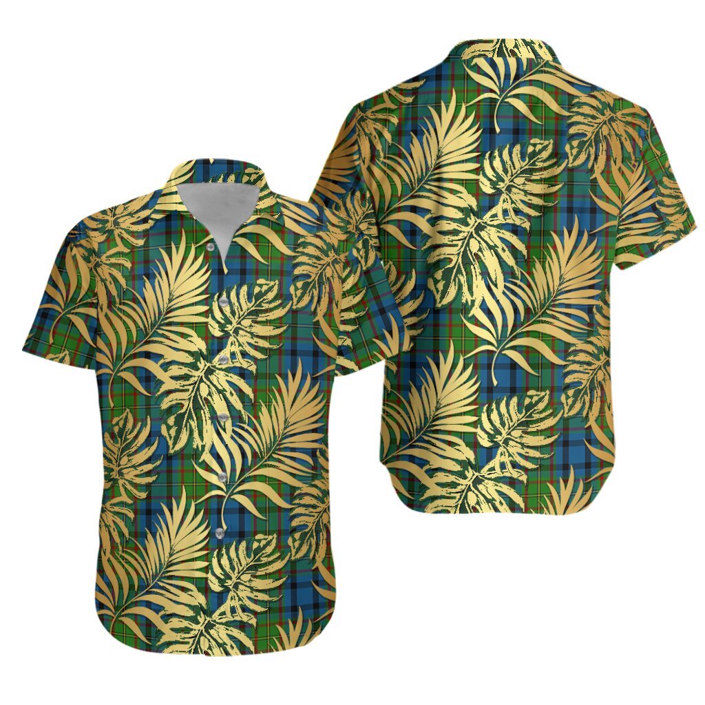 Gillies 02 Tartan Vintage Leaves Hawaiian Shirt