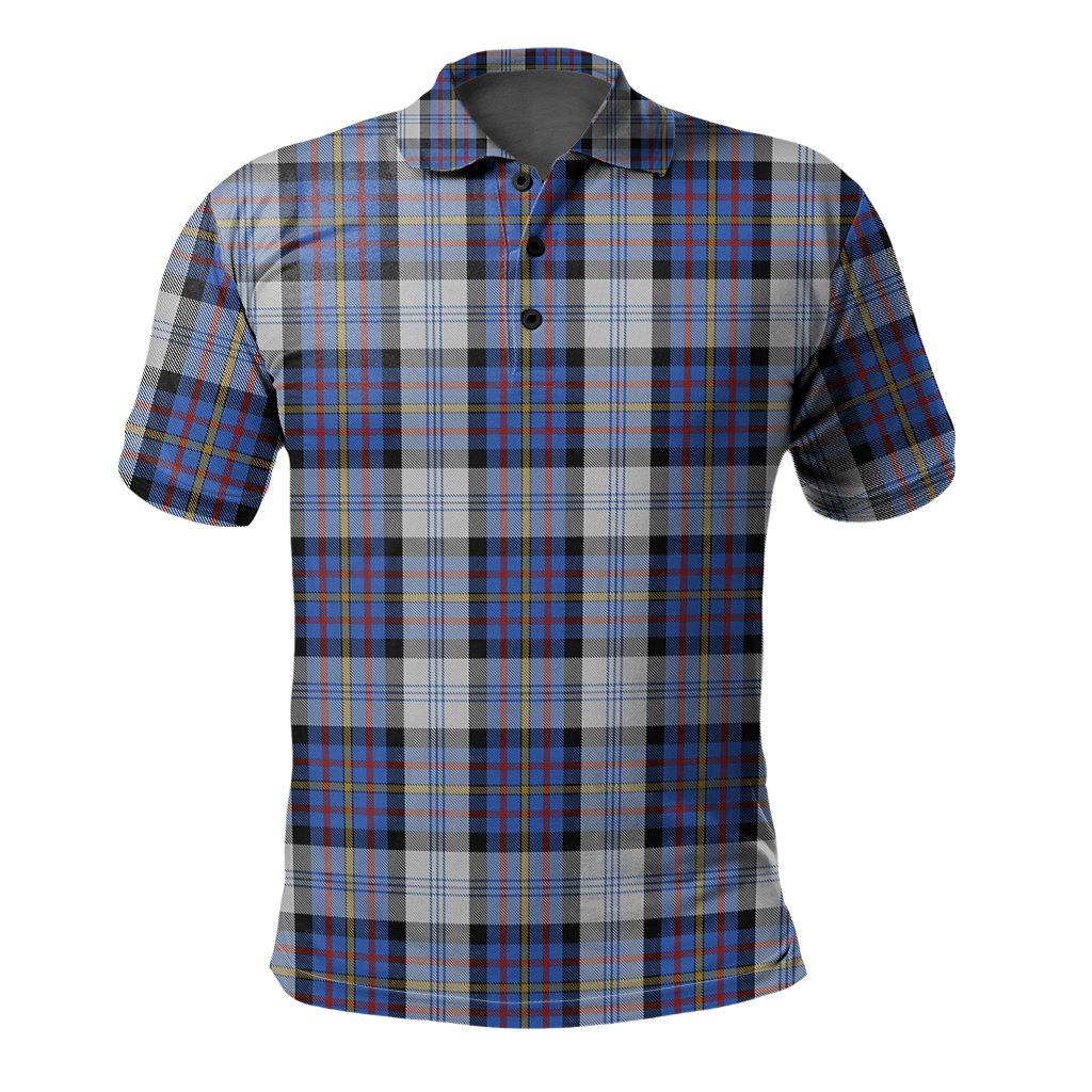 Gillies Dress Blue Tartan Polo Shirt