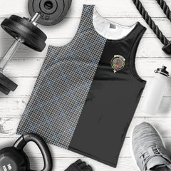 Gladstone Tartan Crest Men's Tank Top - Cross Style