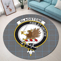 Gladstone Tartan Crest Round Rug