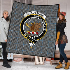 Gladstone Tartan Crest Quilt