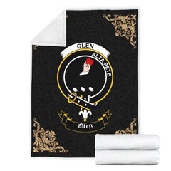 Glen Crest Tartan Premium Blanket Black