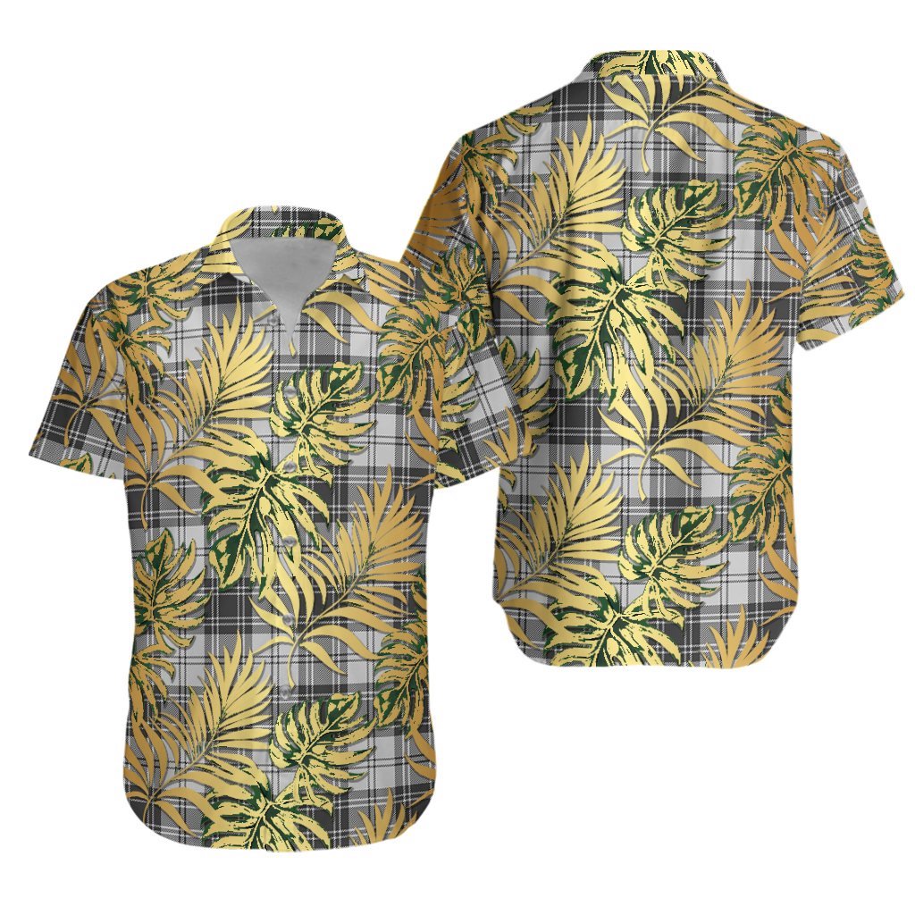 Glen Tartan Vintage Leaves Hawaiian Shirt