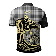 Glen Tartan Polo Shirt Viking Wolf