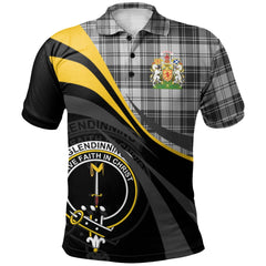 Glendinning Tartan Polo Shirt - Royal Coat Of Arms Style