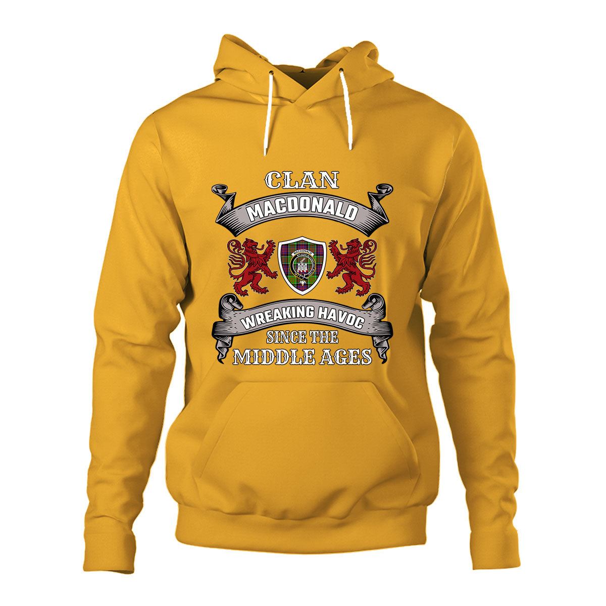 MacDonald (Clan Ranald) Family Tartan - 2D Unisex Hoodie