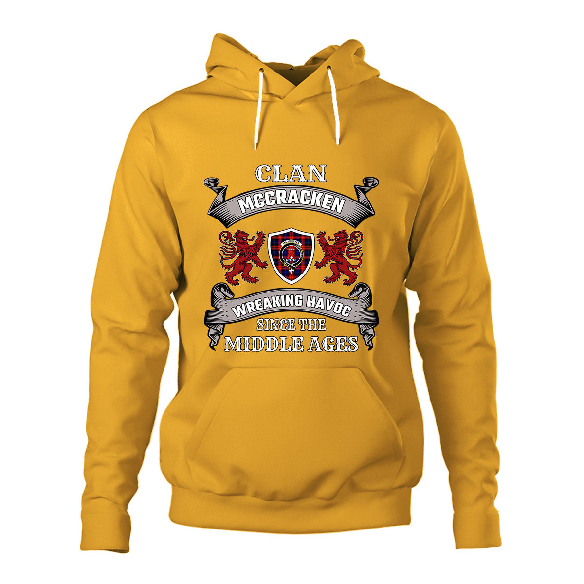 McCracken Family Tartan - 2D Unisex Hoodie