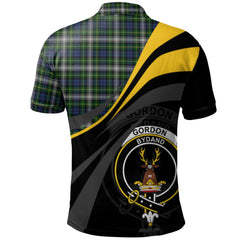Gordon Dress 02 Tartan Polo Shirt - Royal Coat Of Arms Style