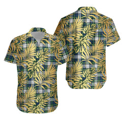 Gordon Dress Ancient Tartan Vintage Leaves Hawaiian Shirt